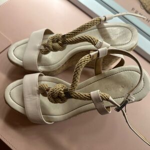 Michael Kors Cream and Tan Espadrilles